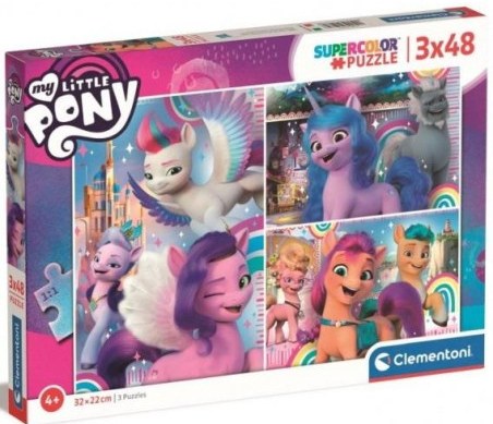Puzzle CLEMENTONI Little Pony 3 x 48 el.