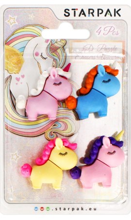 Gomma da cancellare STARPAK Unicorn 4 pc