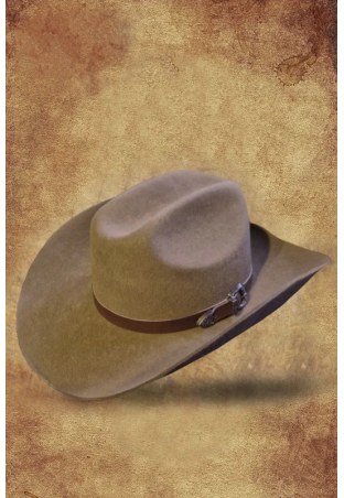 Cappello a fibbia WILDBILL feltro marrone
