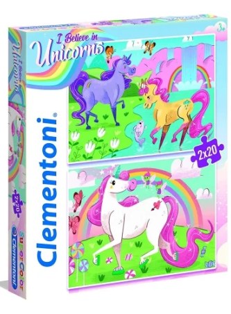 Puzzle CLEMENTONI Supercolor 2x20 el