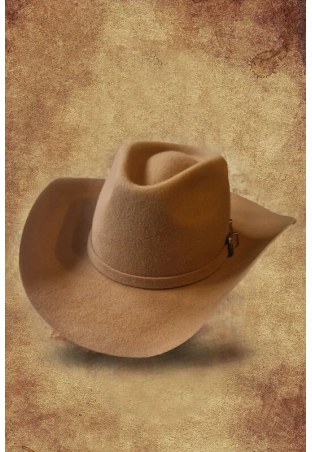 Cappello a fibbia WILDBILL feltro marrone