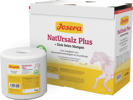 Blocco di sale JOSERA NatUrsalz Plus Zn Se Mn 5kg