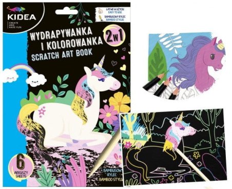 Scratcher KIDEA Unicorn + vernice