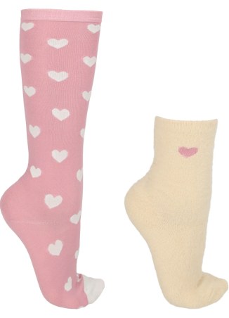 QHP calze Gift Box FluffyHeart 2 coppia