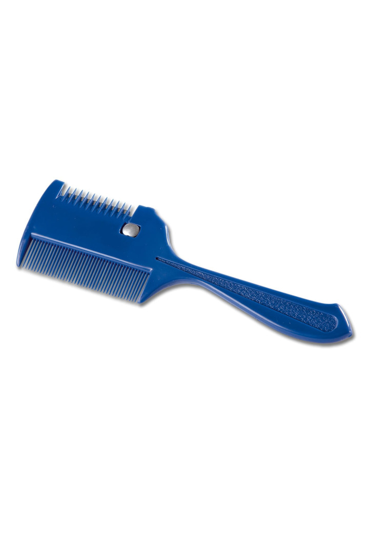 Pettine WALDHAUSEN plastica con manico blu