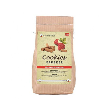 Un trattamento per i cavalli WALDHAUSEN Cookies fragola1kg