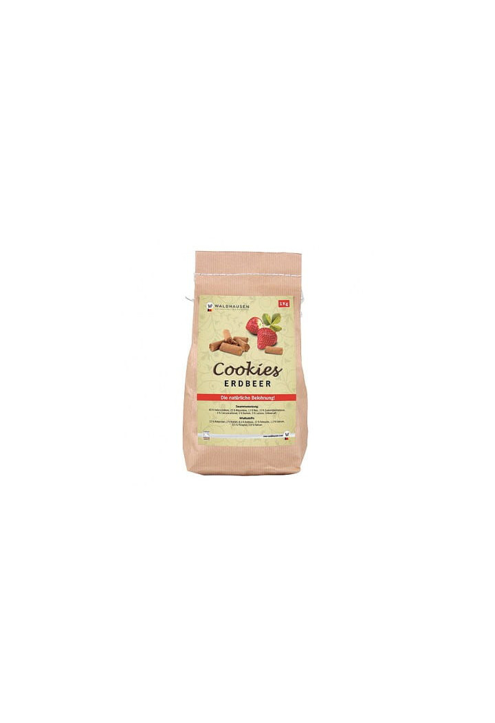 Un trattamento per i cavalli WALDHAUSEN Cookies fragola1kg