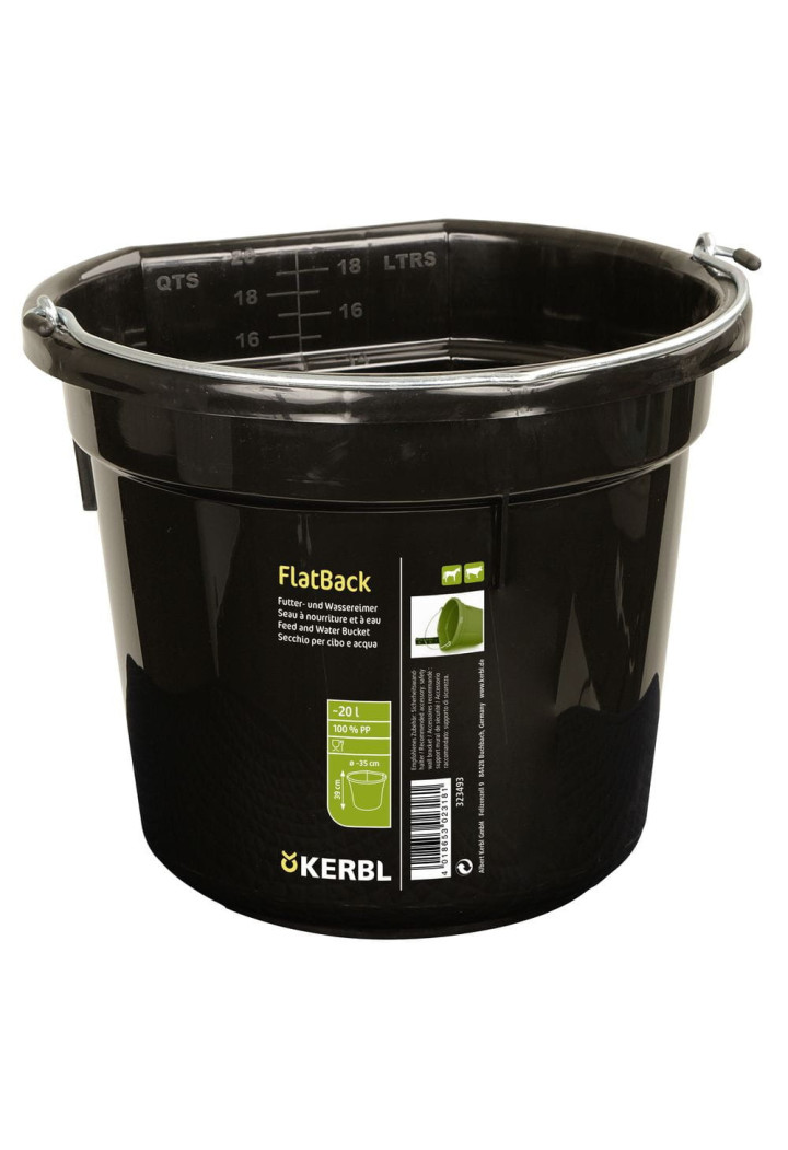 KERBL Secchio di plastica FlatBack 20l