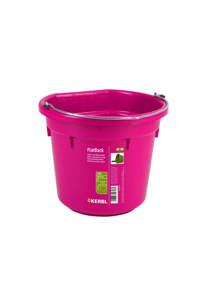 KERBL Secchio di plastica FlatBack 20l
