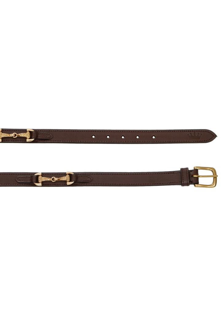 EQ.QUEEN Pantalone con cinturino in pelle