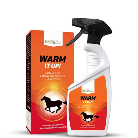 Raffreddamento a spruzzo. HORSE-LINE WarmItUp! 750ml