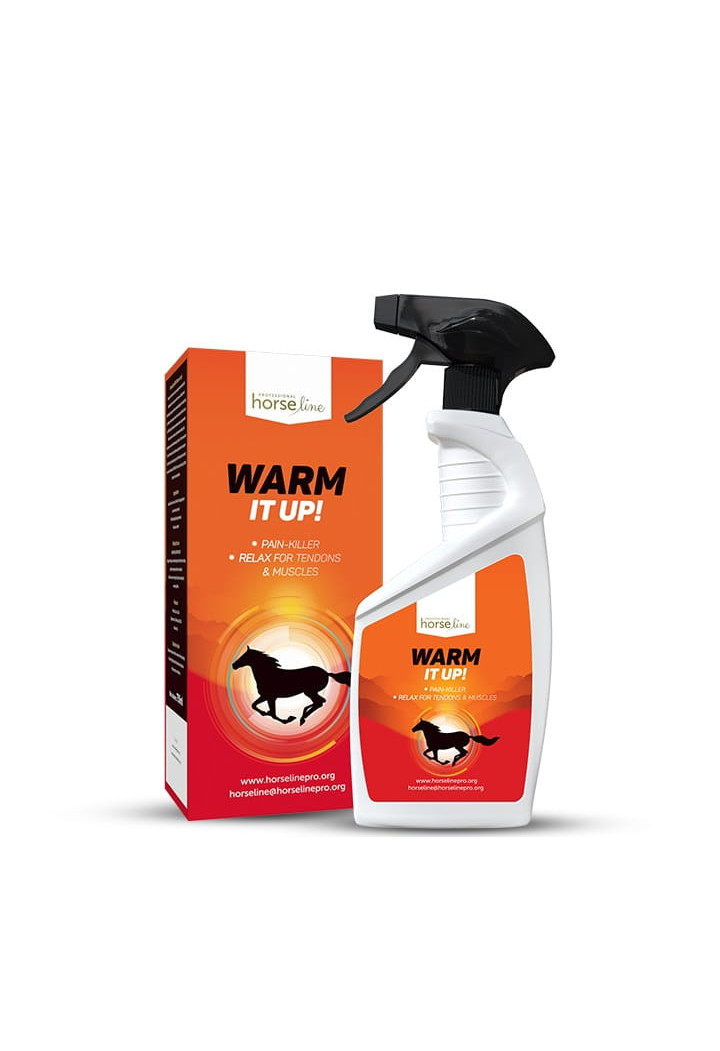 Raffreddamento a spruzzo. HORSE-LINE WarmItUp! 750ml