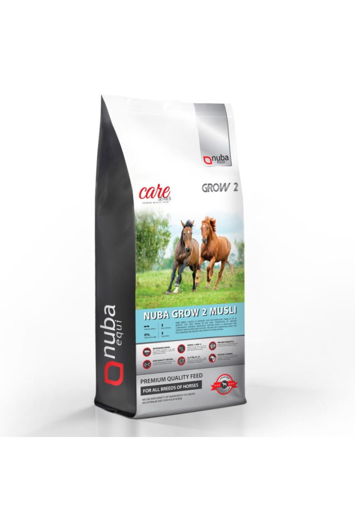 Alimentazione NUBA EQUI Grow2 2G per boccole di due anni 20kg