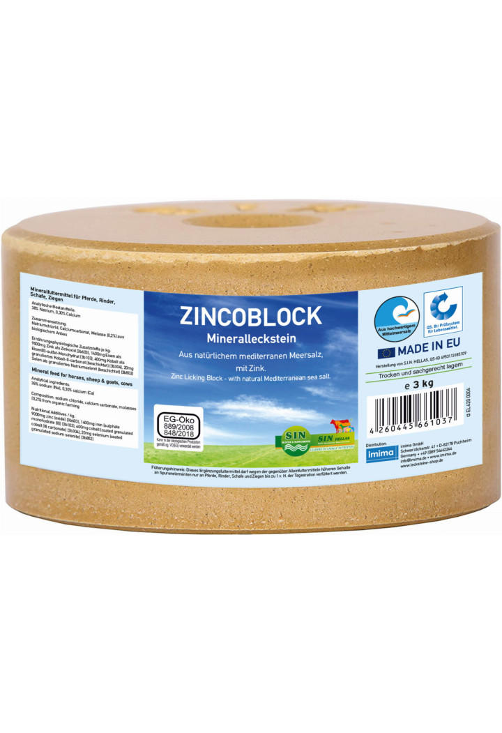 Blocco da leccare minerale IMIMA ZincoBlock 3kg
