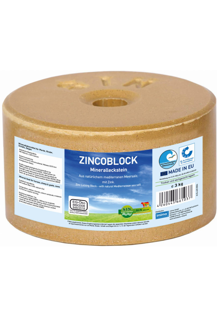 Blocco da leccare minerale IMIMA ZincoBlock 3kg