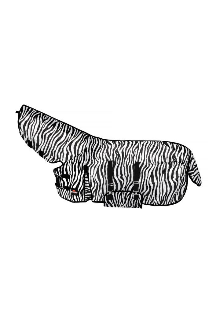 Coperta per cavalli mesh START Zebra con collo + lembo di pancia