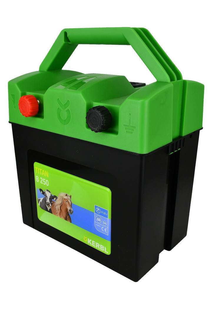 Elettrificatore per recinti batteria KERBL Titan B250 0,32 J