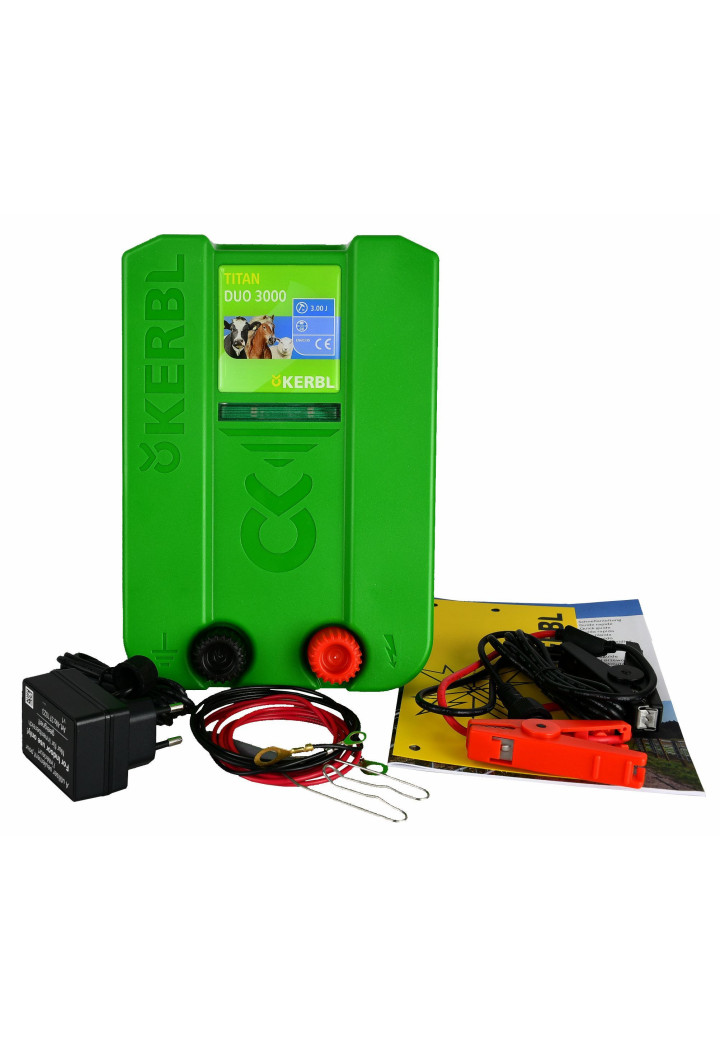 Elettrificatore per recinti universale KERBL Titan DUO3000 3,0 J