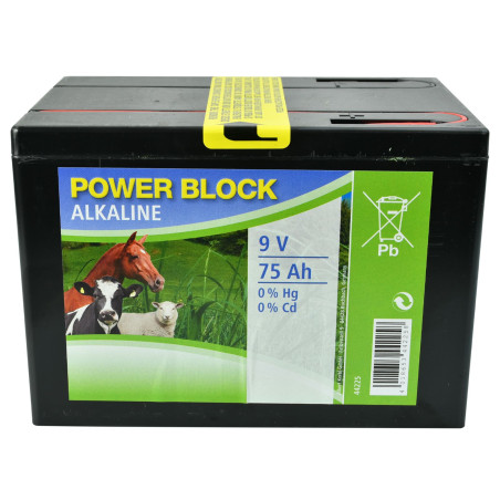 Batteria KERBL Power Block alkali 9 V 75 Ah