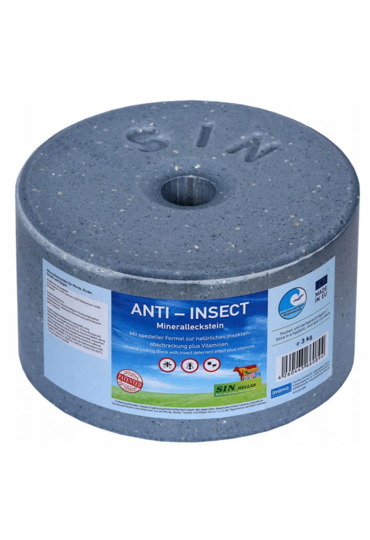 Blocco da leccare minerale IMIMA Anti-Insect 3kg