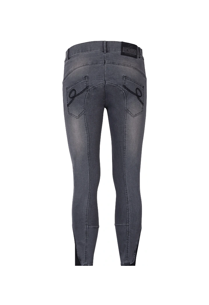Pantaloni da equitazione HH Liciano Denim FullGrip maschio
