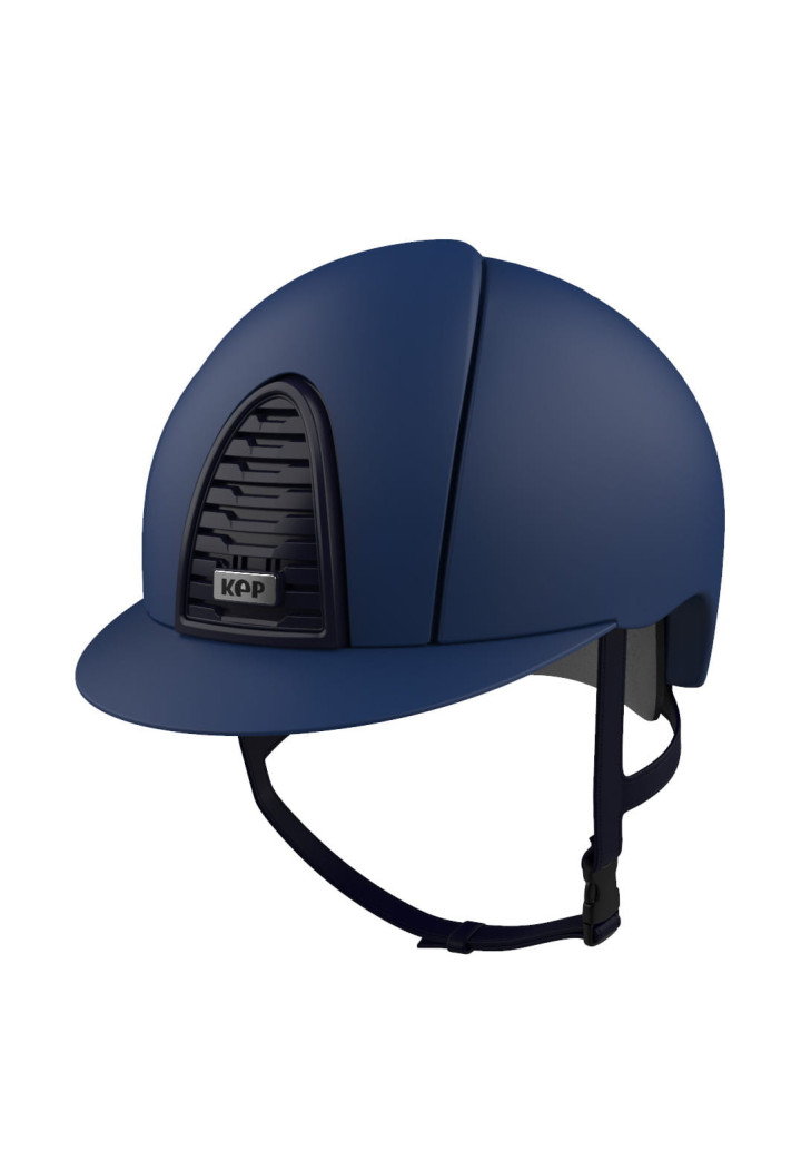 Casco da equitazione KEP CromoMatt 2.0 Blue RawBlueGrid