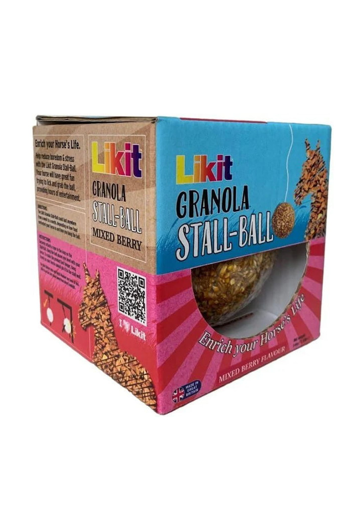 Blocco da leccare LIKIT Granola Stall Ball berry 1,6kg