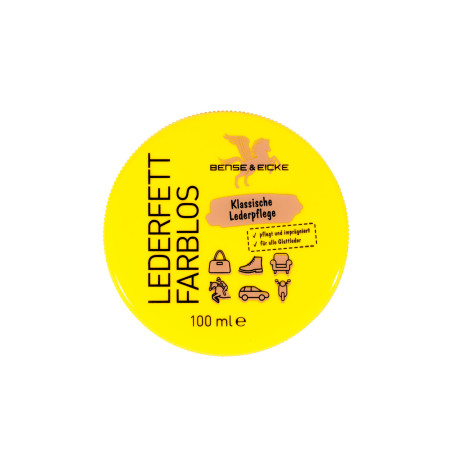 Grasso per cuoio B&E LederfetFarblos 100ml