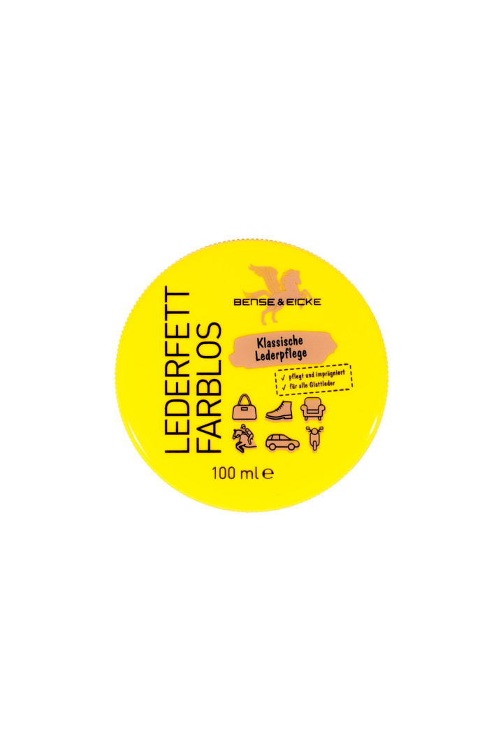 Grasso per cuoio B&E LederfetFarblos 100ml