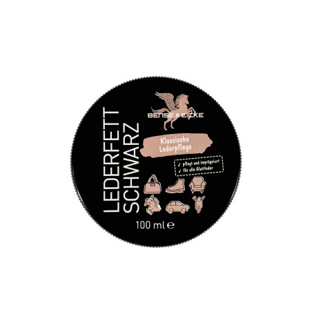 Grasso per cuoio B&E LederfetSchwarz nero 100ml