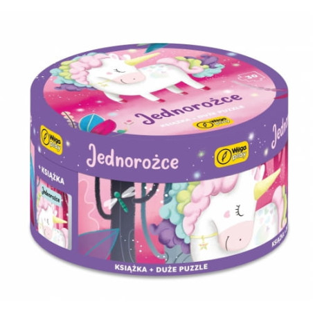 Puzzle WILGA Unicorns + Book Box 30el.