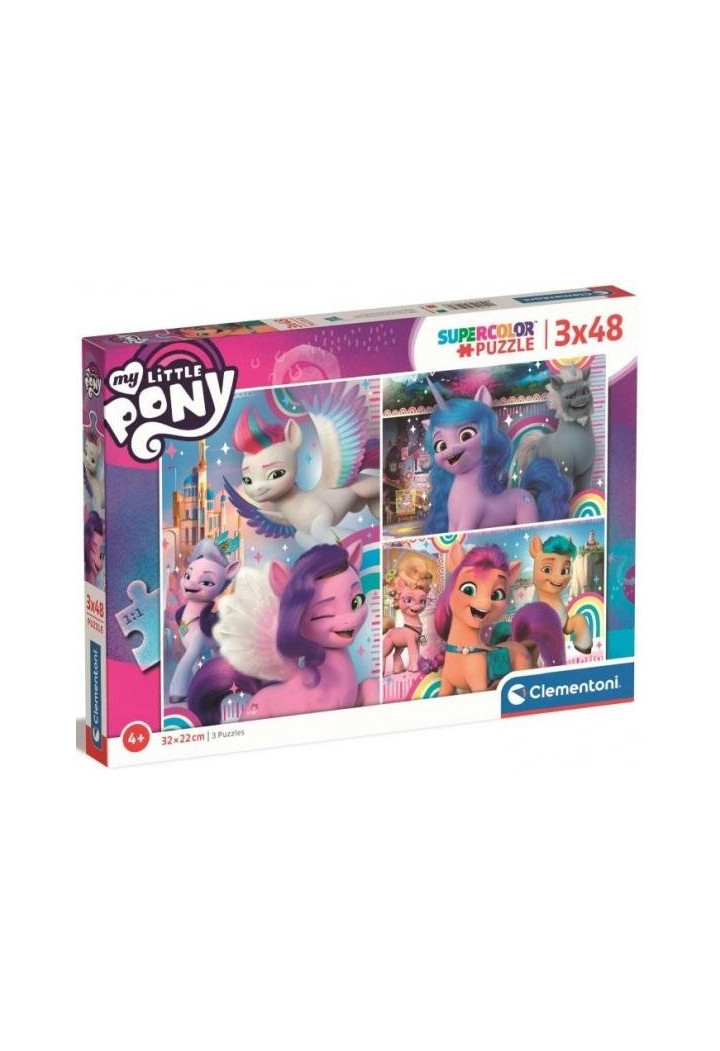 Puzzle CLEMENTONI Little Pony 3 x 48 el.