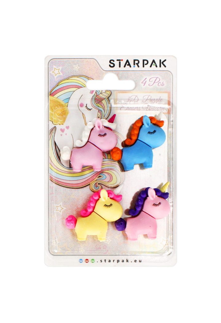 Gomma da cancellare STARPAK Unicorn 4 pc