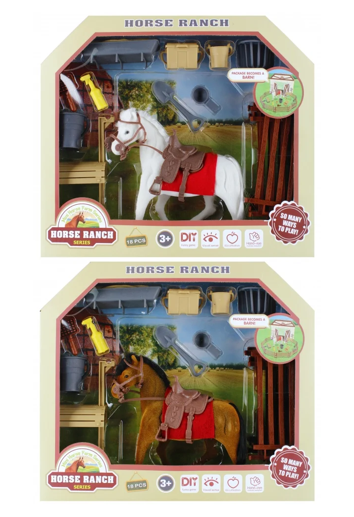 Cavallino gonfiato MEGACREATIVE + esterno + accessorio
