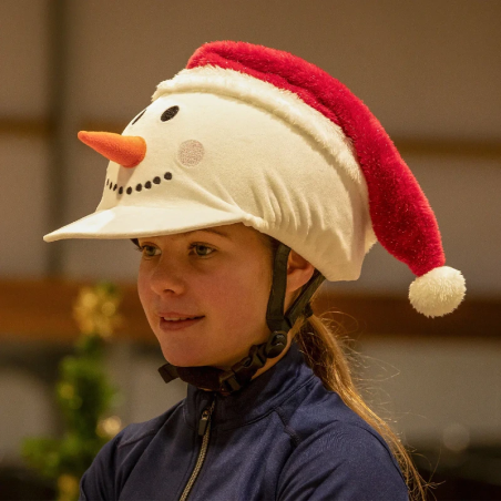 Cap su casco da equitazione QHP Christmas