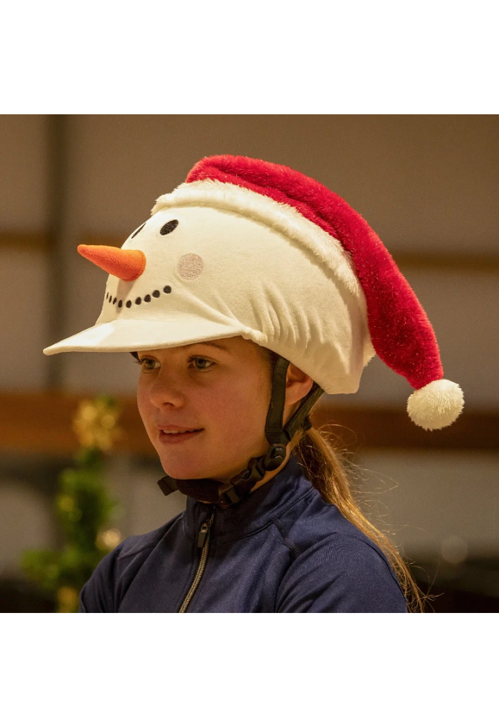 Cap su casco da equitazione QHP Christmas