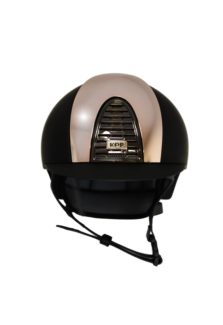 Casco da equitazione KEP CromoText2.0 B FrontMirrorRg FrameBkMir M
