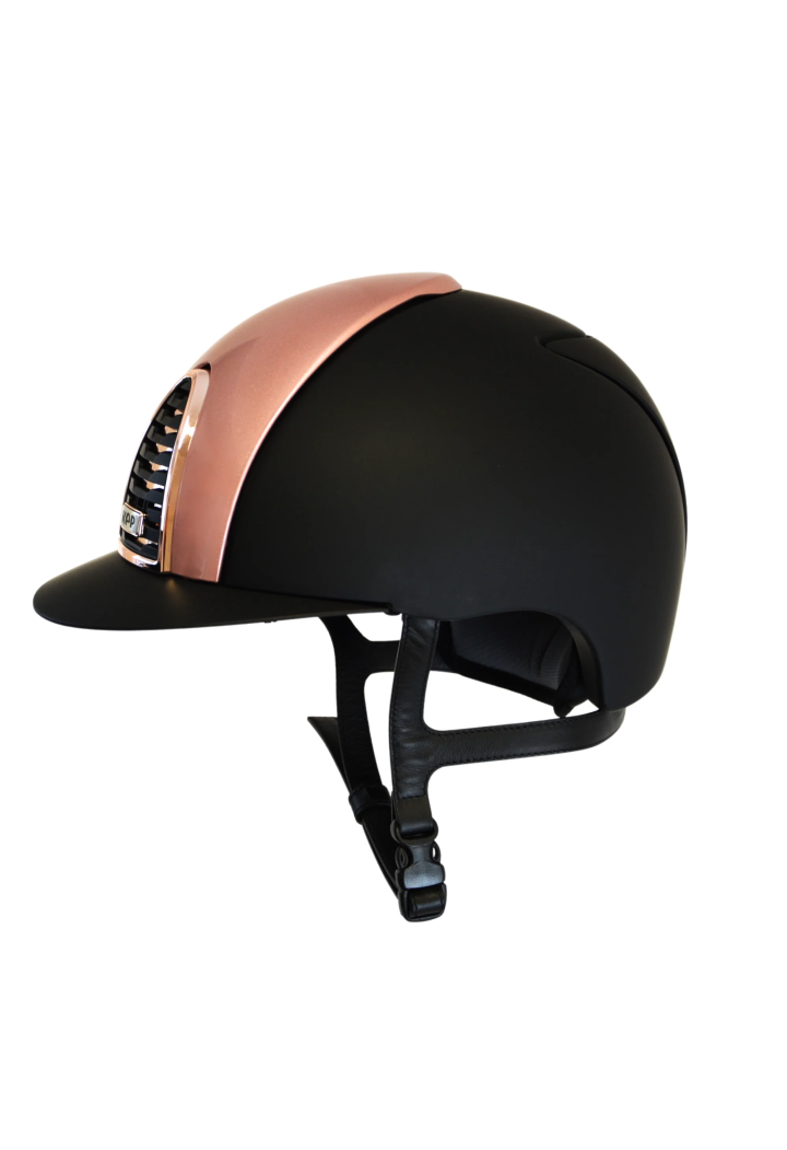 Casco da equitazione KEP CromoText2.0 B FrontDiamPink FrameRgMir M