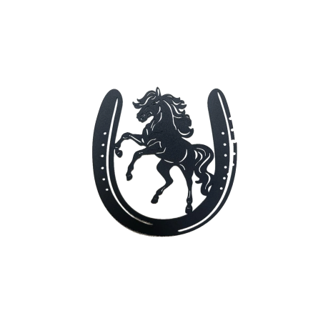 DECORMETAL Horse in horshoe 30cm