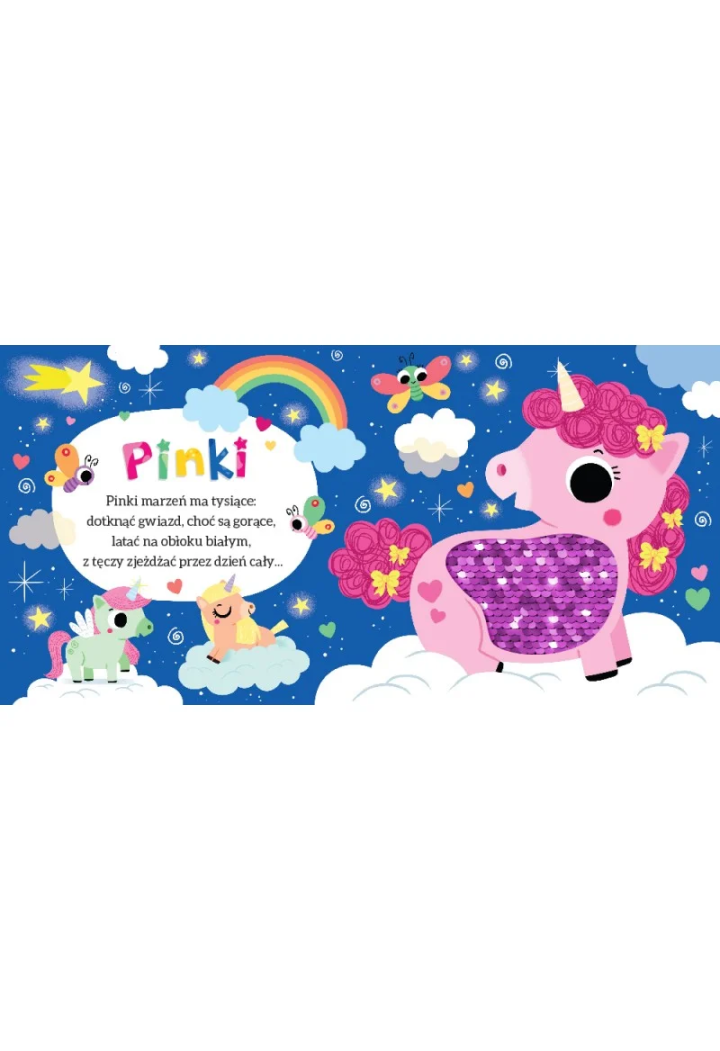 AKSJOMAT libro Sweet Unicorns con paillettes