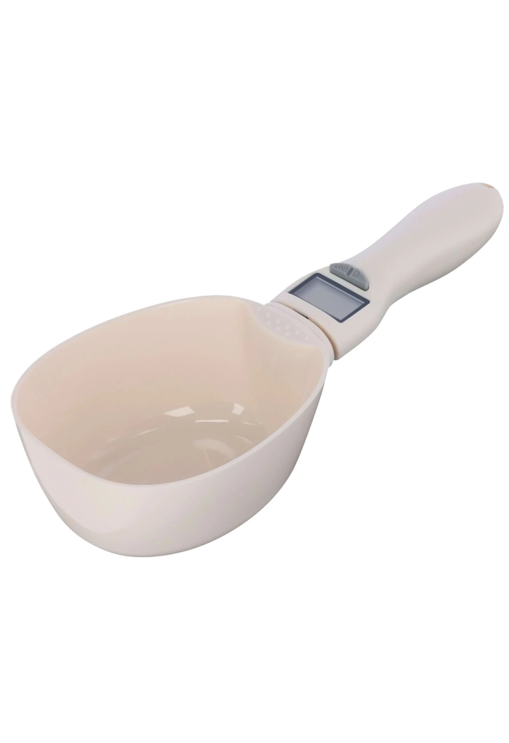 KERBL Cyfrowa pala per alimentazione bianca 800g