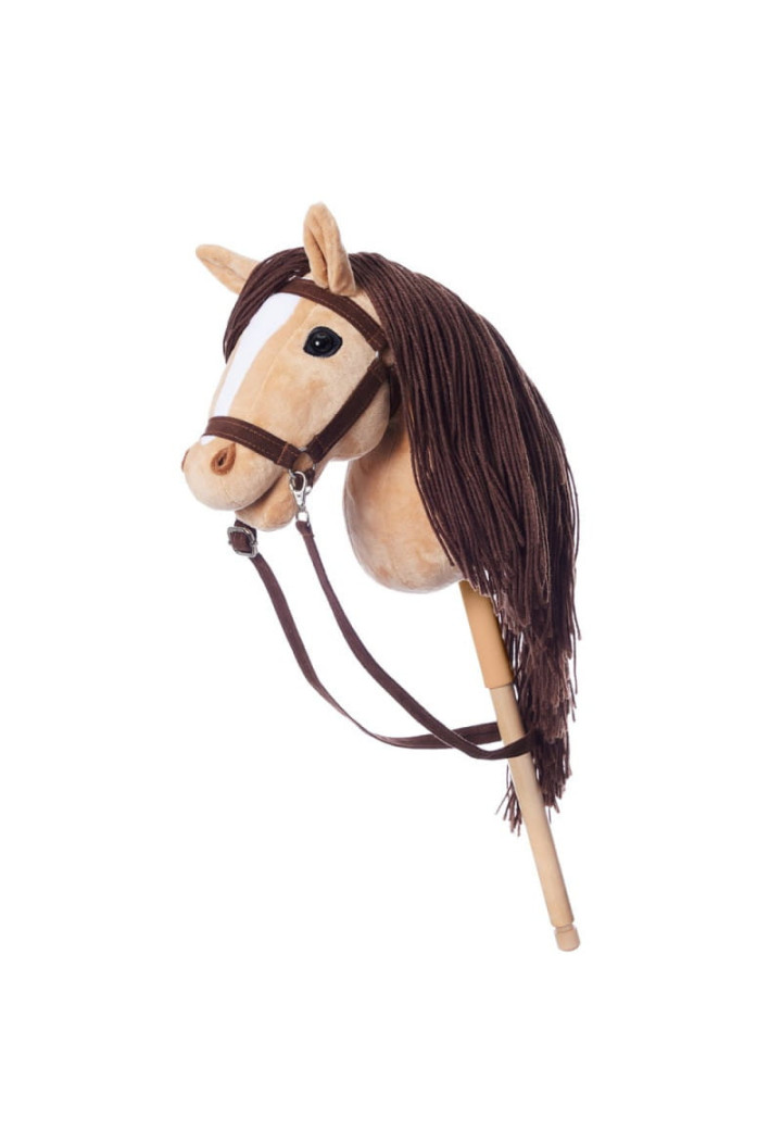 Cavallo su HoppiHorse bastone HobbyHorse A3 beige