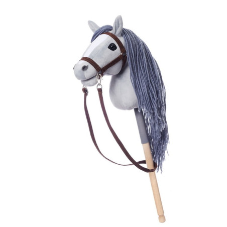 Cavallo su un bastone HoppiHorse HobbyHorse A4 grigio