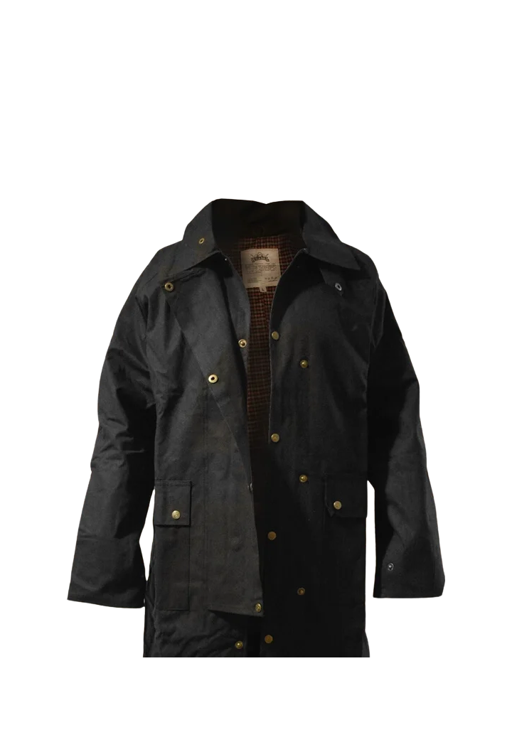 Cappotto di equitazione WILDBILL olio senza bacino.