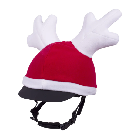 Cap su casco da equitazione QHP ReindeerChristmasHat