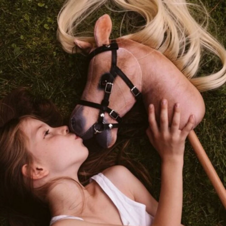 Cavallo sul palo ASTRUP Spirit HobbyHorse con fumi.