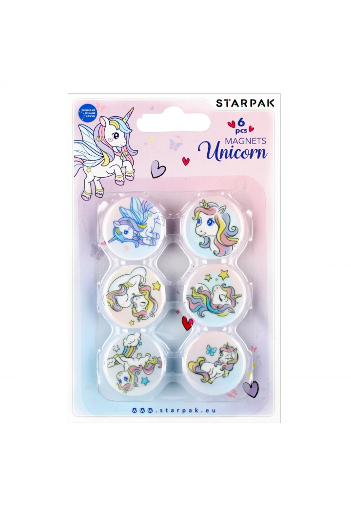 Set di magneti STARPAK Unicorn 6 pc