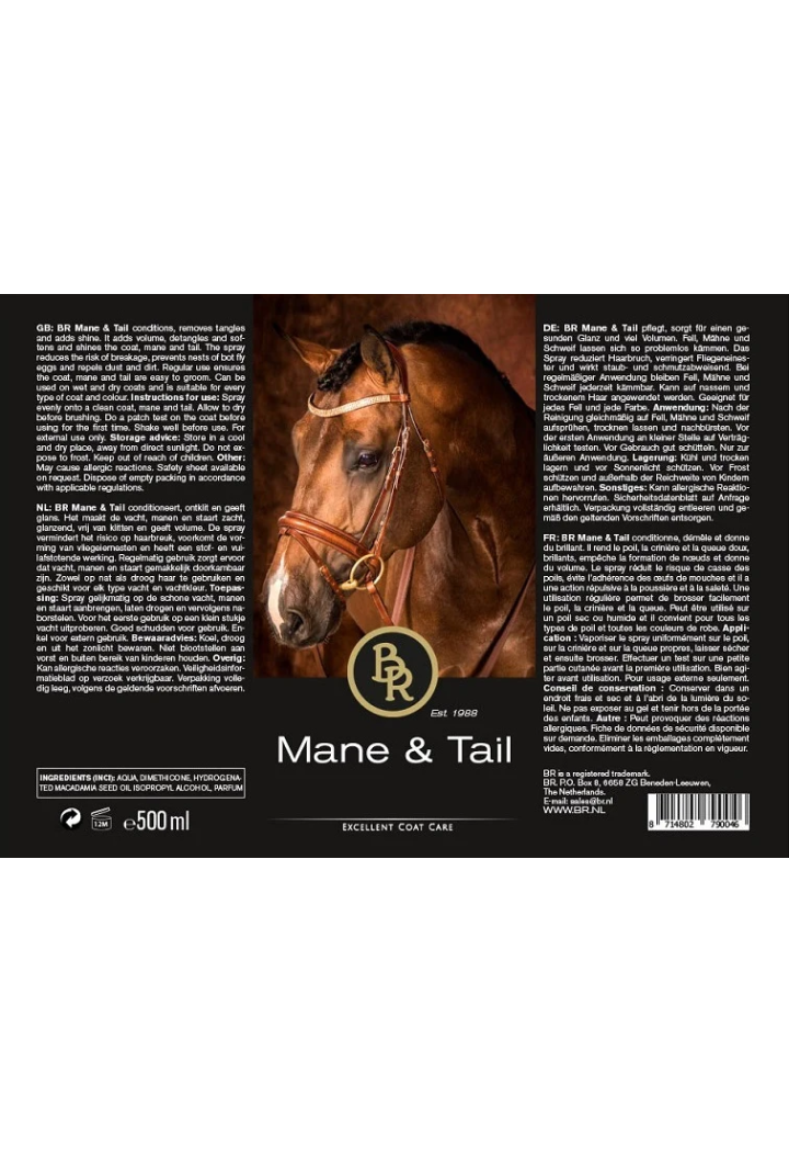 Condizionatore per mane e coda BR Mane&Tail 500ml