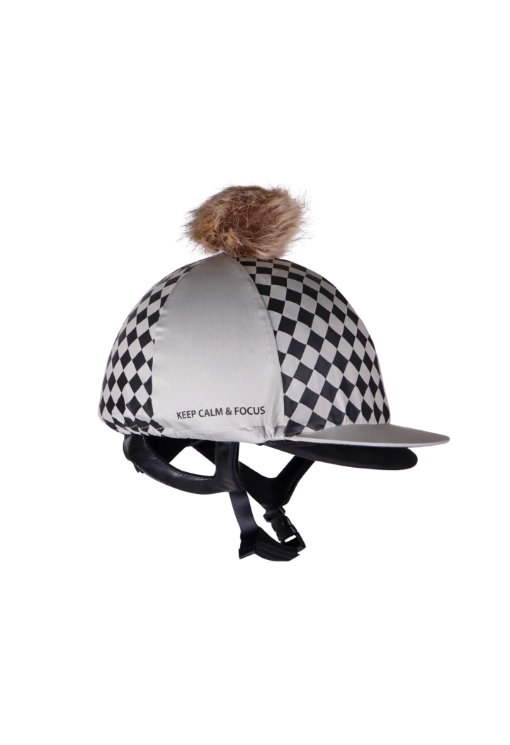 Cap su casco da equitazione QHP Omaha