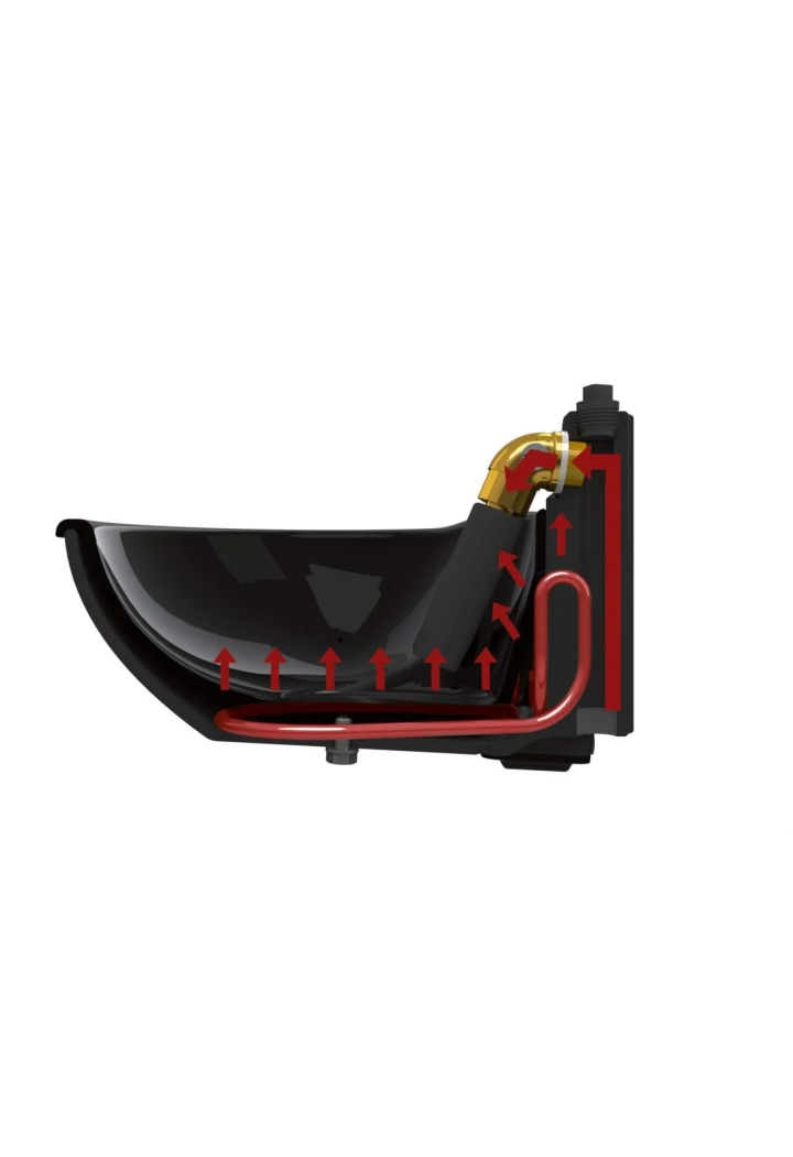 Abbeveratoio ghisa riscaldata KERBL H10, 80 W nero